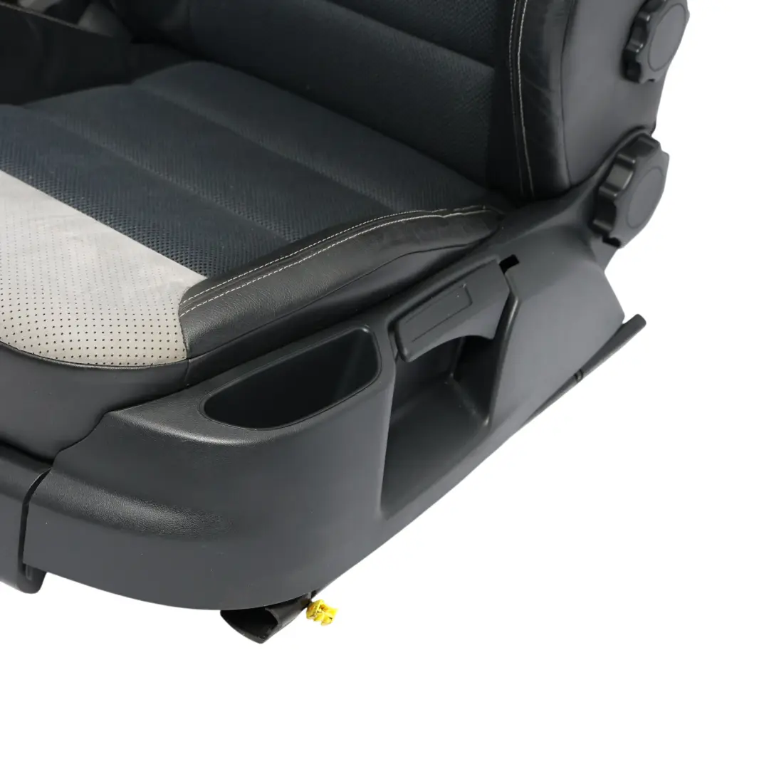 Skoda Octavia 1Z VRS RS Front Seats Rear Sofa Leather Cloth Grey Anthr Set Kit - SKU SKODA-OCTAVIA-RS-1Z-SEAT-SET-1 - Part number SKODA-OCTAVIA-RS-1Z-SEAT-SET