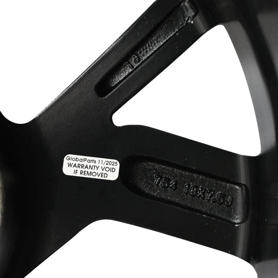 Volkswagen Golf VII Polo V Wheel Rim Black Silver VIA 18" 7.5J ET:45 - SKU VW-VIA-18-1 - Part number VW-VIA-18