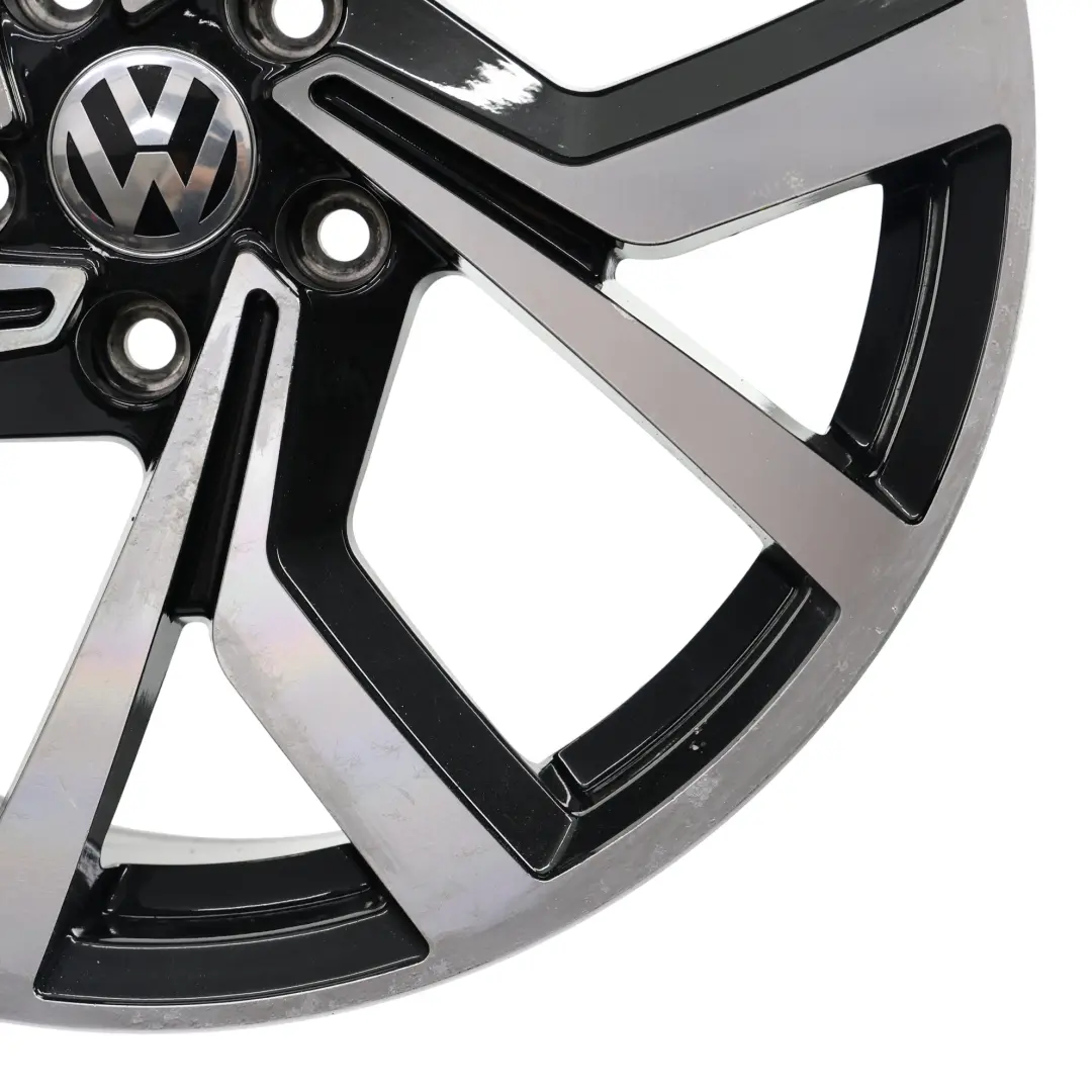 Volkswagen Golf VII Polo V Wheel Rim Black Silver VIA 18" 7.5J ET:45 - SKU VW-VIA-18-1 - Part number VW-VIA-18