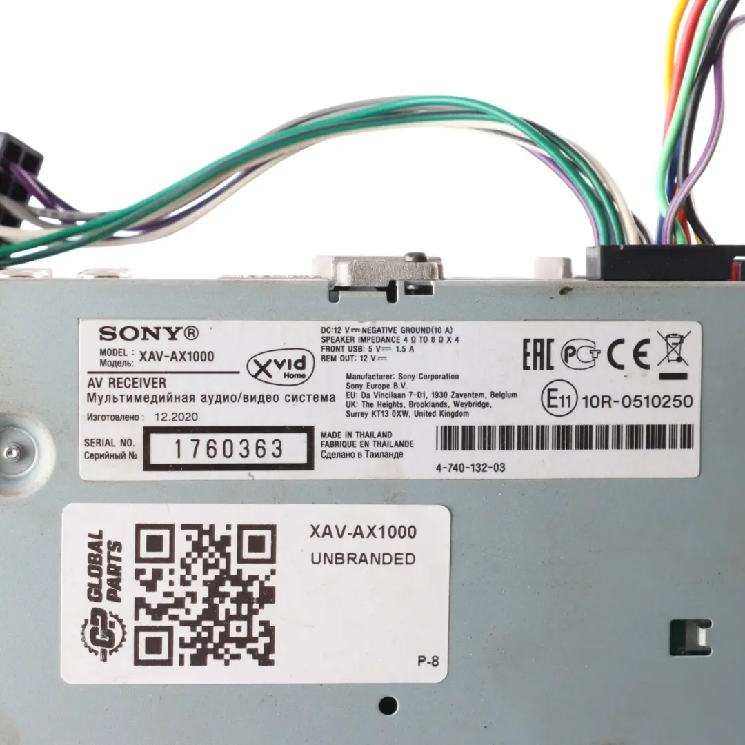 Sony Radio Media Player Receiver Head Unit 6.2" Apple CarPlay Unit to with Part number XAV-AX1000 Sony Radio Media Player Receiver Head Unit 6.2" Apple CarPlay Unit - SKU XAV-AX1000 - Part number XAV-AX1000