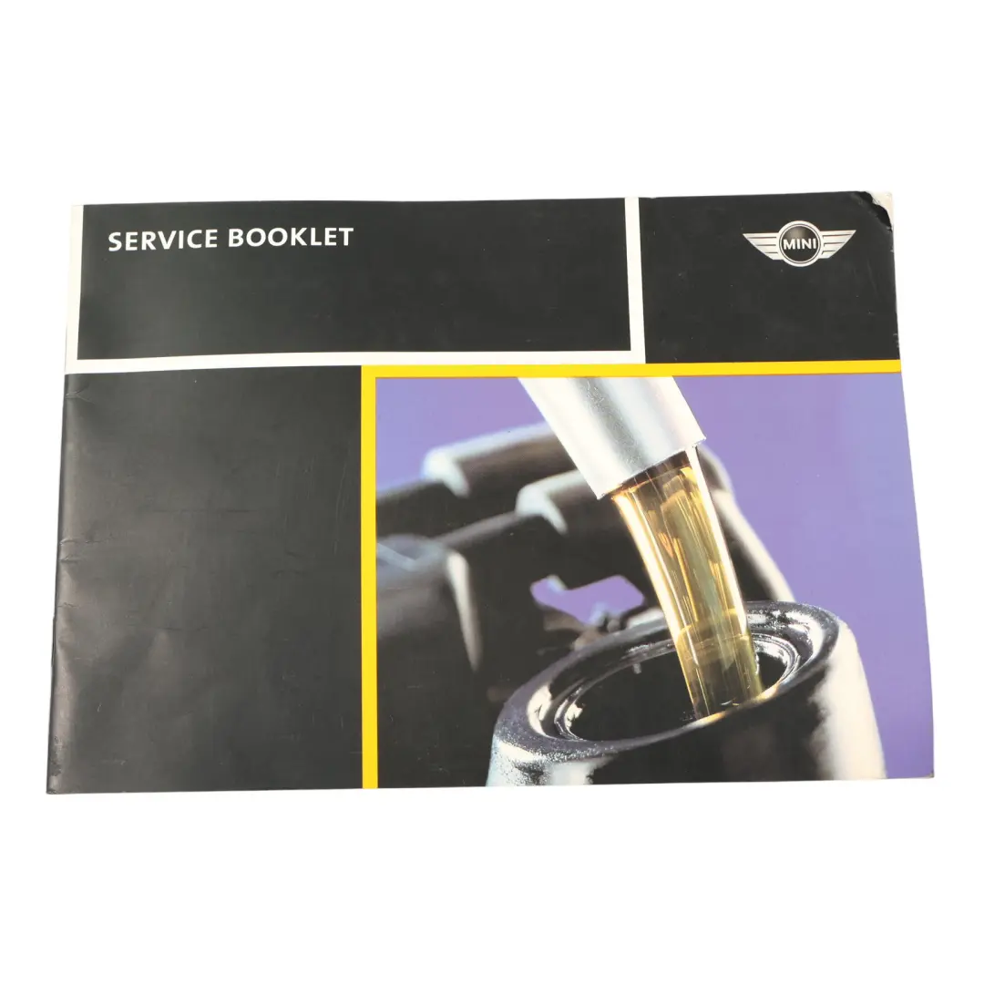 Mini R50 Service Booklet Maintenance Service Book - SKU 0156505 - Part number 0156505