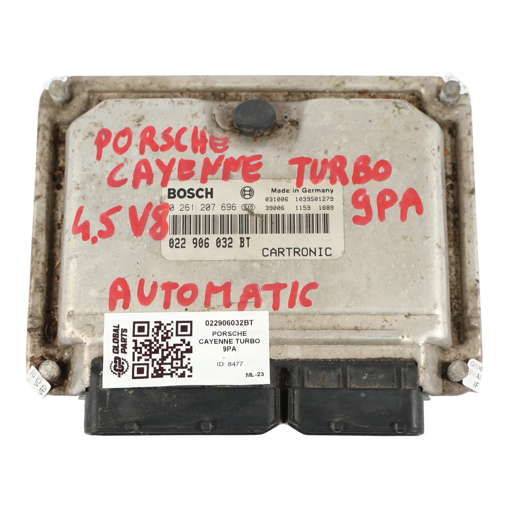 Porsche Cayenne 955 S 4.5 V8 450HP 48.50 Motor Módulo ECU 022906032BT Automático