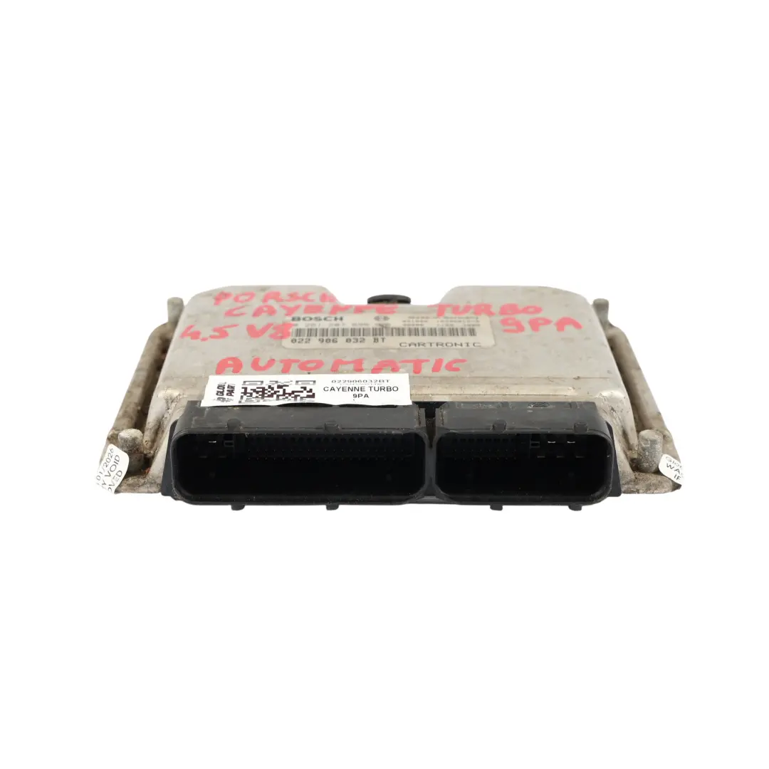 Porsche Cayenne 955 S 4.5 V8 450HP 48.50 Modulo Motore ECU - SKU 022906032BT - Numero di parte 022906032BT