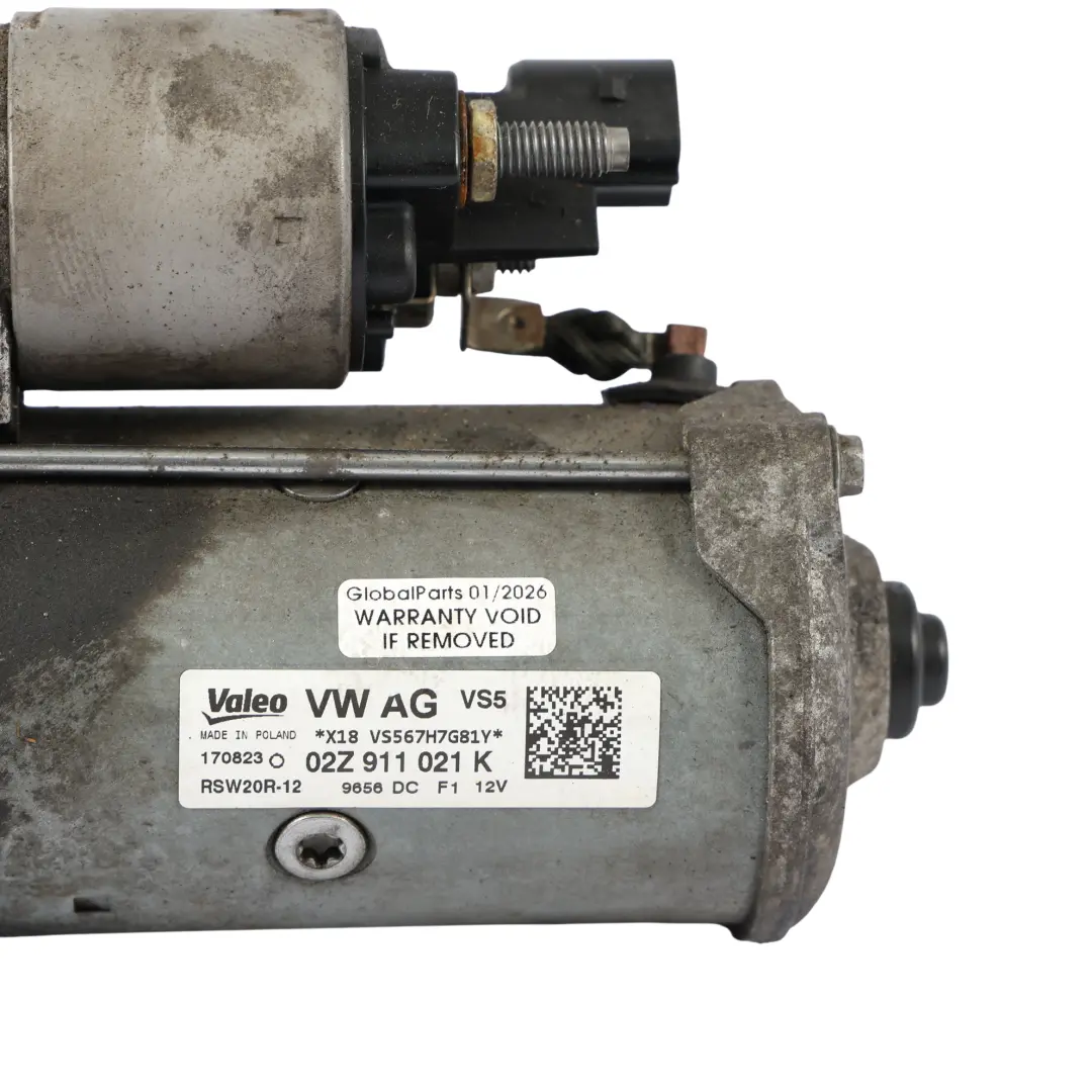Audi A3 8V Seat Leon 5F Starter Motor Actuator 1.6 TDI Diesel Engine - SKU 02Z911021K - Part number 02Z911021K