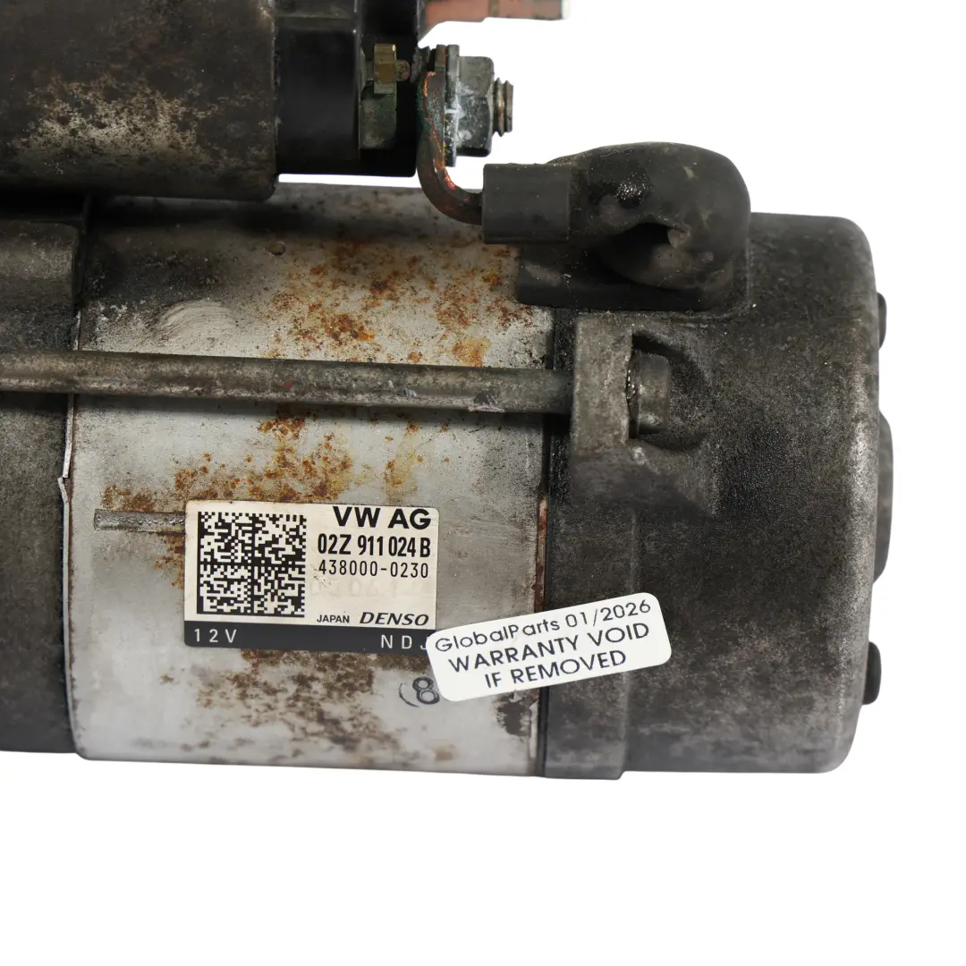 Audi A3 8V VW Golf Mk7 Skoda Octavia Mk3 Starter Motor 1.6 TDI - SKU 02Z911024B - Part number 02Z911024B