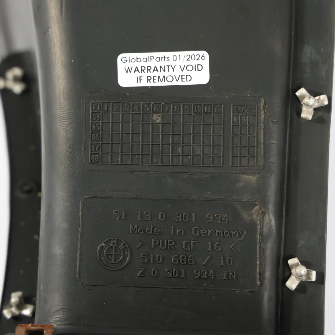 BMW E81 Pare-Chocs Avant Cache Conduit D'Air Panneau D'Habillage Gauche - SKU 0301934 - Numéro de pièce 0301934