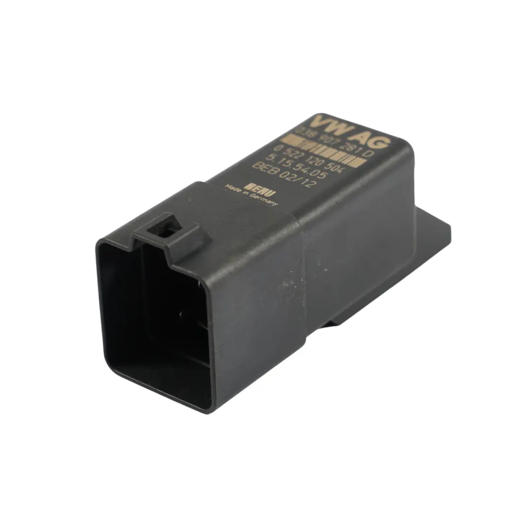 VW Volkswagen Caddy 2K Audi A4 B9 Relais De Préchauffage Noir - SKU 038907281D-2 - Numéro de pièce 038907281D