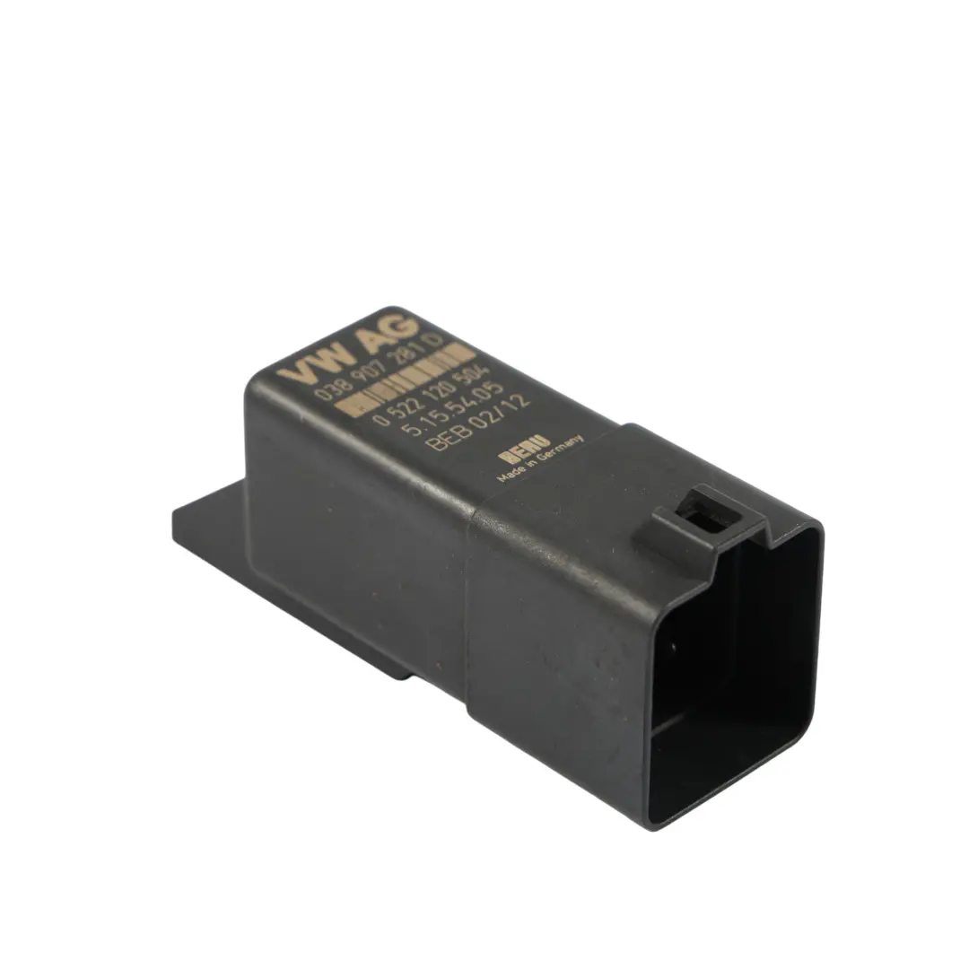 VW Volkswagen Caddy 2K Audi A4 B9 Glow Plug Relay Unit Black Diesel - SKU 038907281D-2 - Part number 038907281D