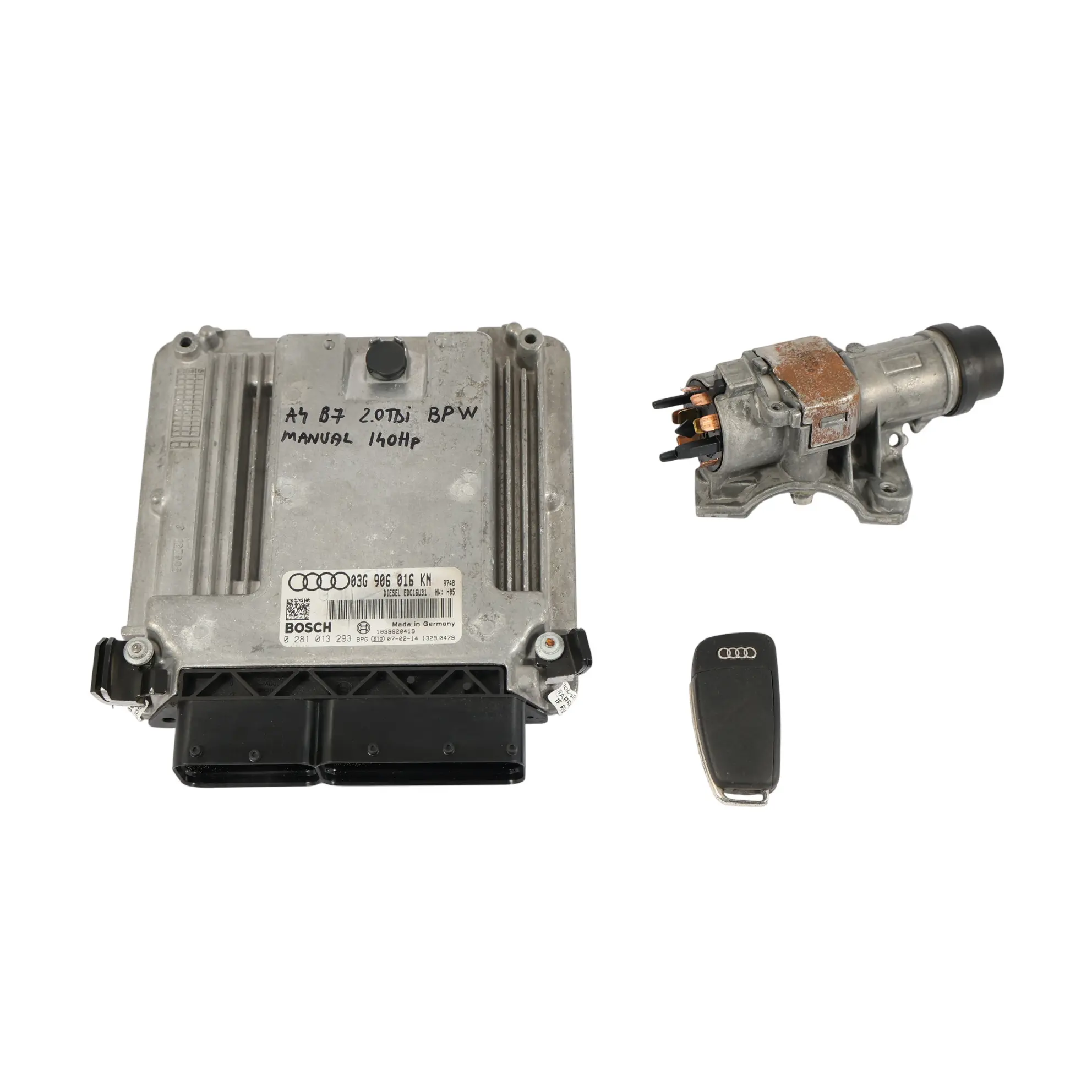 Audi A4 B7 2.0 TDI BPW 140HP Moteur ECU Kit Allumage + Clé 03G906016KN Manuel