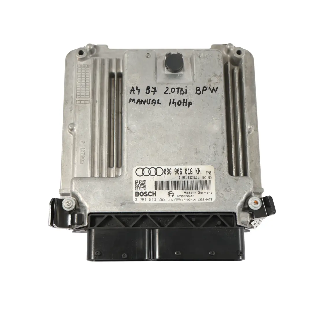 Audi A4 B7 2.0 TDI BPW 140KM Komputer Silnika ECU Zestaw - SKU 03G906016KN-1 - Numer Części 03G906016KN