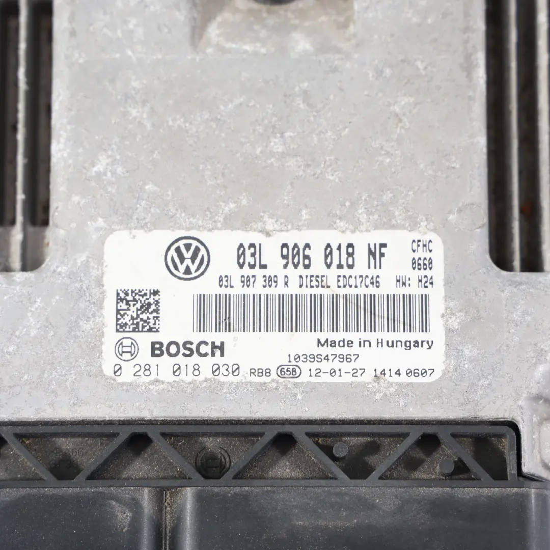 Volkswagen Caddy 2K III 2.0 TDI CFHC 140HP Motor Steuer Gerät Manuel - SKU 03L906018NF - Teilenummer 03L906018NF