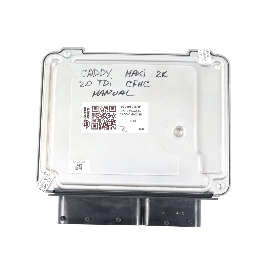2K III 2.0 TDI CFHC 140HP Motor Steuer Gerät Manuel für Volkswagen Caddy mit Teilenummer 03L906018NF Volkswagen Caddy 2K III 2.0 TDI CFHC 140HP Motor Steuer Gerät Manuel - SKU 03L906018NF - Teilenummer 03L906018NF