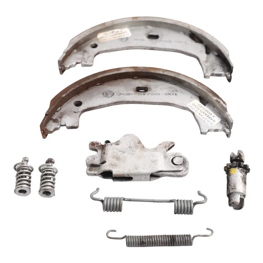 Parking Brake Kit Spring Shoe Set to BMW E81 E87 E90 with Part number 0410823 BMW E81 E87 E90 Parking Brake Kit Spring Shoe Set - SKU 0410823-1 - Part number 0410823