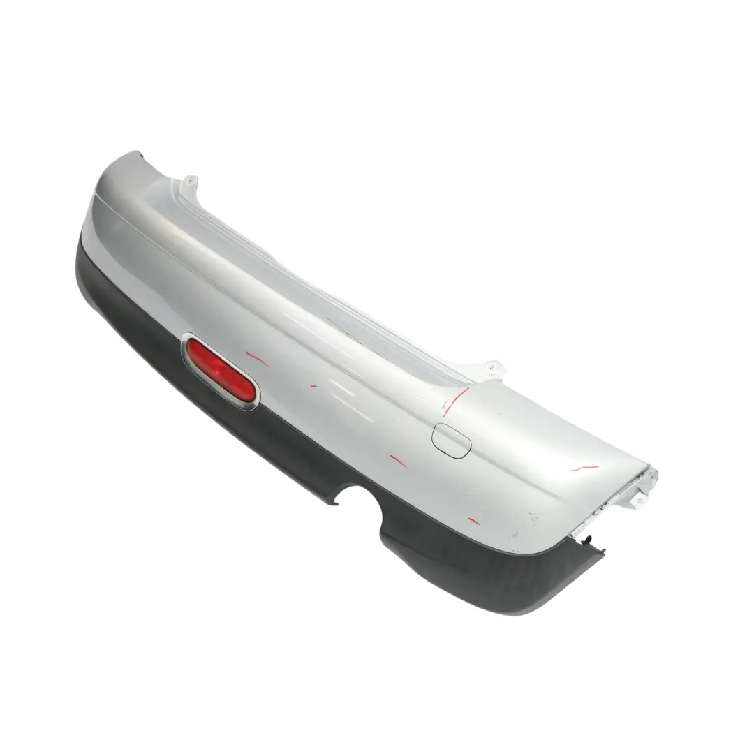 Complete Rear Bumper Pure Silver Metallic - 900 to Mini Cooper R56 R57 with Part number 0430249 Mini Cooper R56 R57 Complete Rear Bumper Pure Silver Metallic - 900 - SKU 0430249-PS - Part number 0430249