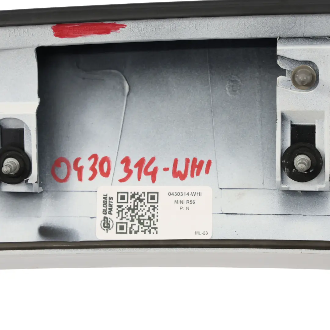 Mini Cooper One R56 Spoiler trasero Blanco 7148913 - SKU 0430314-WHI - Número de pieza 0430314