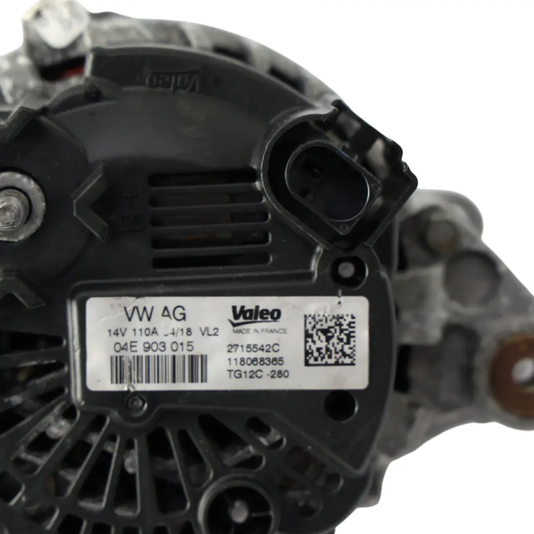 Volkswagen VW Golf VII Audi A1 8X Alternator Prądnica 14V 110A - SKU 04E903015 - Numer Części 04E903015