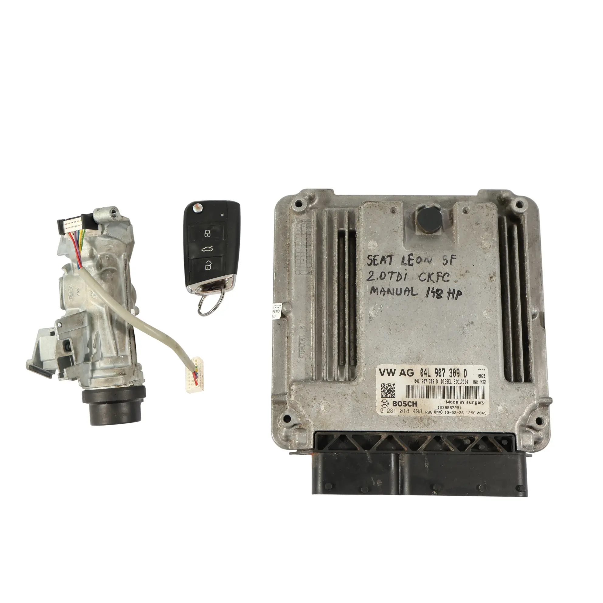 VW Golf VII 5G 2.0 TDI CKFC 150HP Engine Control Unit ECU Kit 04L907309D Manual