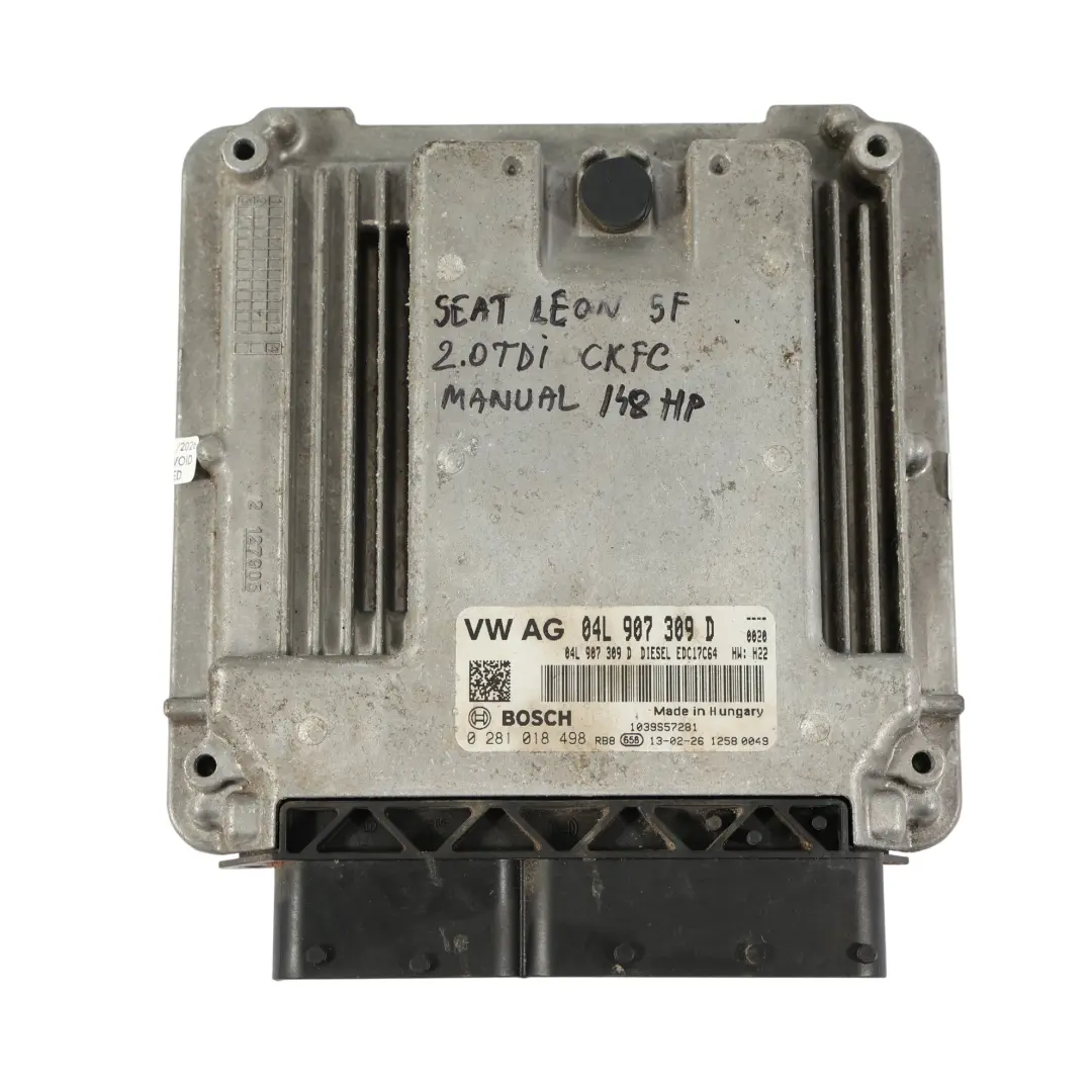 5G 2.0TDI CKFC 150HP Zestaw Moduł Silnika ECU Manual do VW Golf VII o numerze 04L907309D VW Golf VII 5G 2.0TDI CKFC 150HP Zestaw Moduł Silnika ECU Manual - SKU 04L907309D-3 - Numer Części 04L907309D