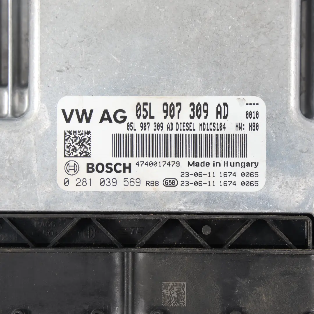 VW Transporter T6.1 2.0TDI DNAB 110PS Motor Steuerung ECU Kit Manual - SKU 05L907309AD-1 - Teilenummer 05L907309AD