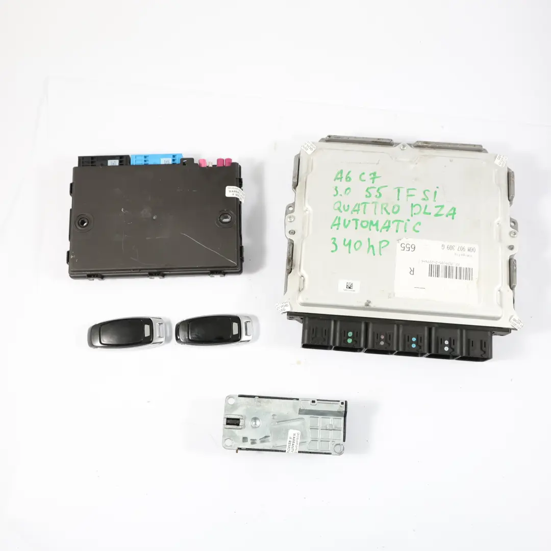 Audi A6 C8 3.0 TFSI Quattro 340HP DLZA Motoreinheit ECU Kit Automatik - SKU 06M907309G-2 - Teilenummer 06M907309G
