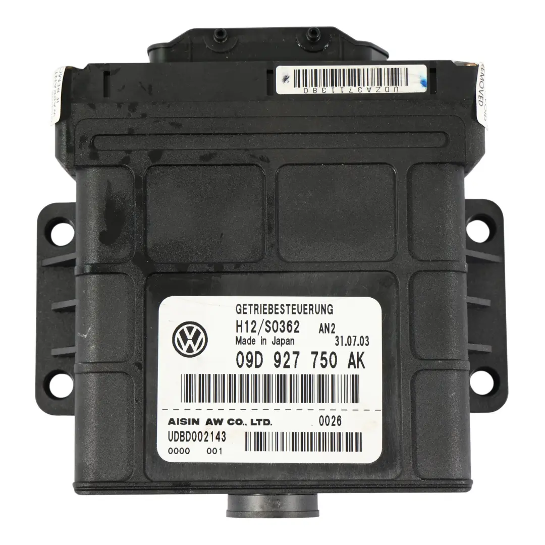Porsche Cayenne 955 9PA Module Commande Vitesses Automatique ECU - SKU 09D927750AK - Numéro de pièce 09D927750AK