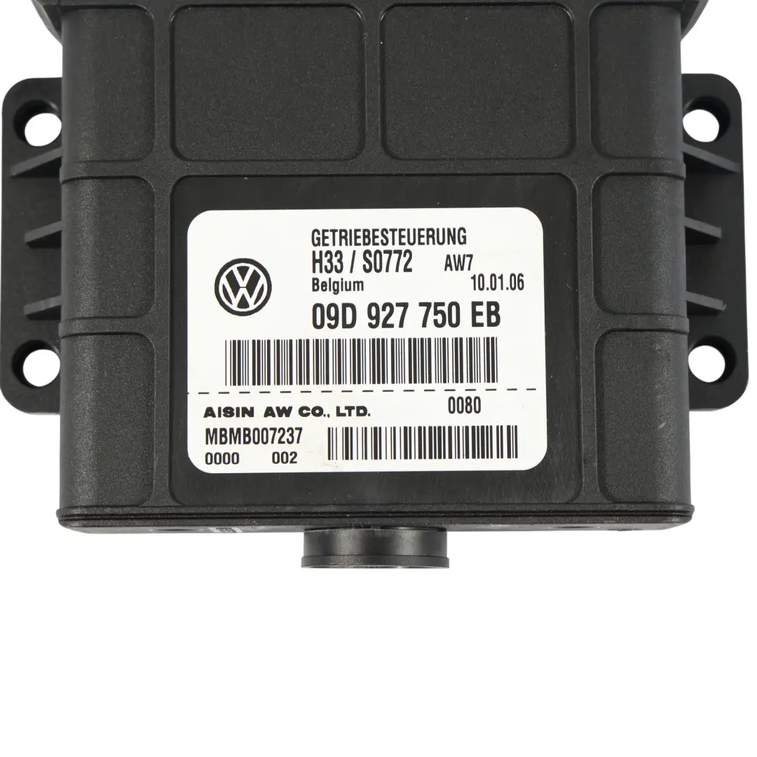 VW Volkswagen Touareg 7L Moduł Sterownik Skrzyni Biegów - SKU 09D927750EB - Numer Części 09D927750EB