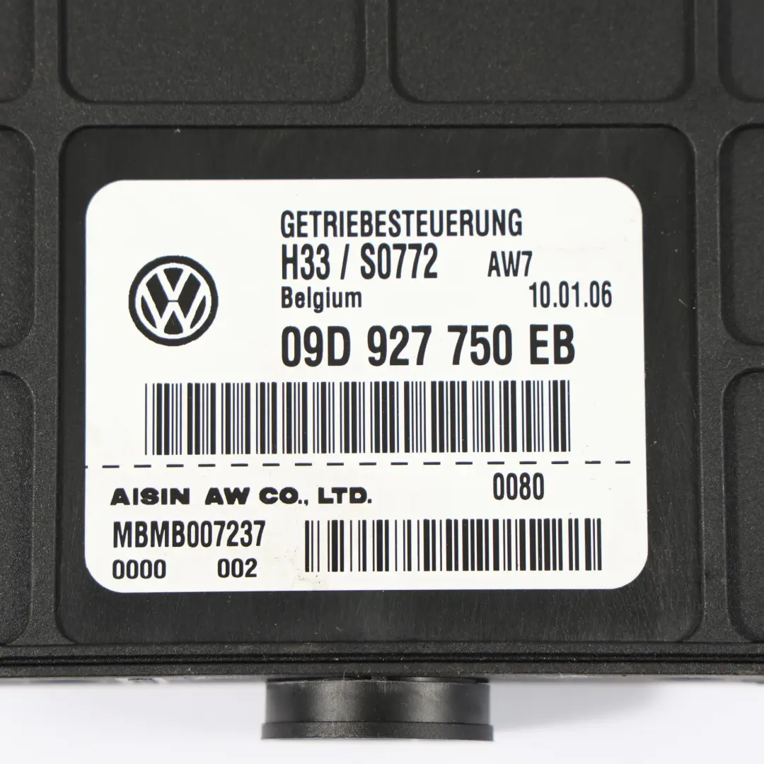 7L Trasmissione Cambio Modulo Di Controllo per VW Volkswagen Touareg con numero di parte 09D927750EB VW Volkswagen Touareg 7L Trasmissione Cambio Modulo Di Controllo - SKU 09D927750EB - Numero di parte 09D927750EB