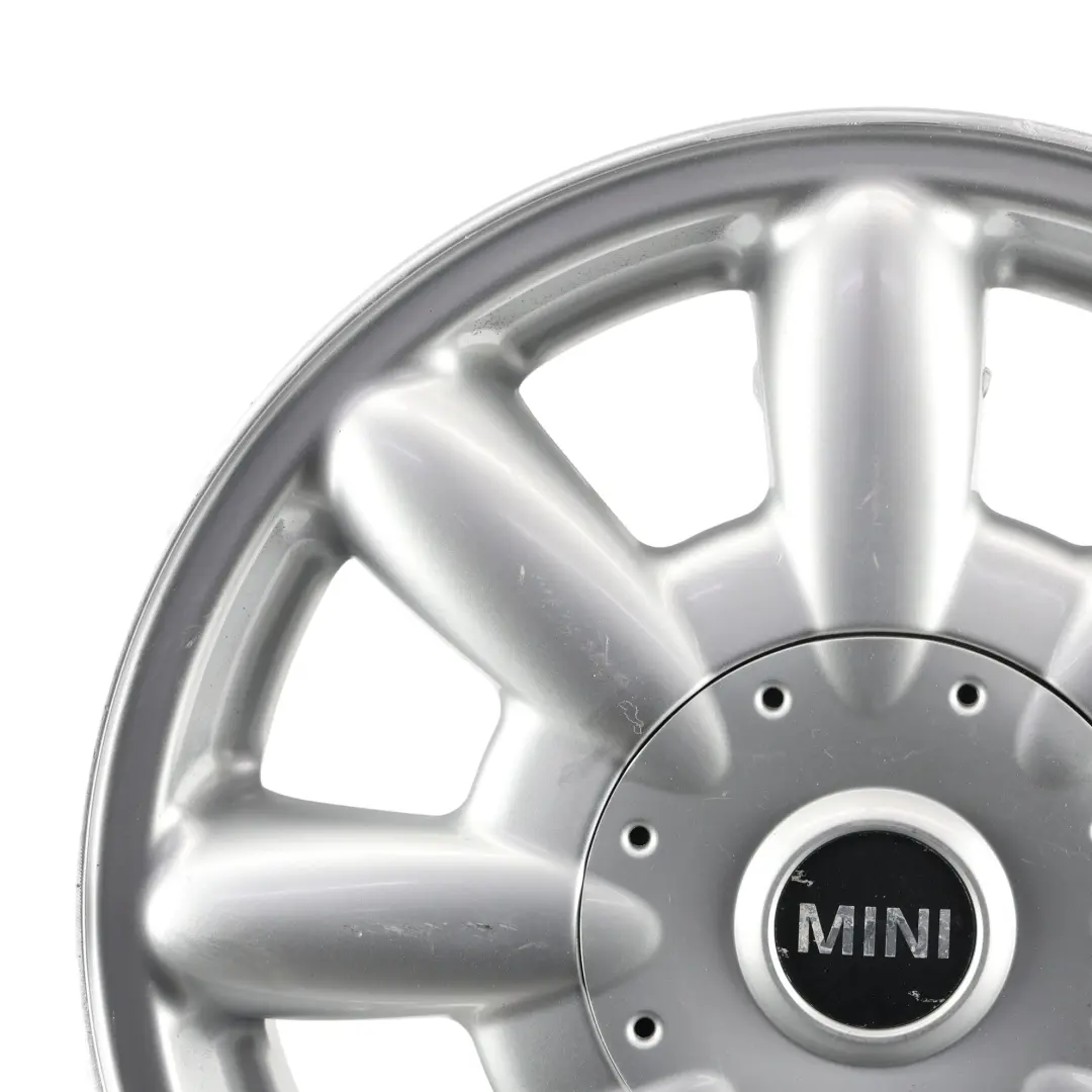 Mini Cooper One R50 R52 Argento Cerchio in lega 15" 5,5J ET:45 a 8 razze 82 - SKU 1512347-1 - Numero di parte 1512347