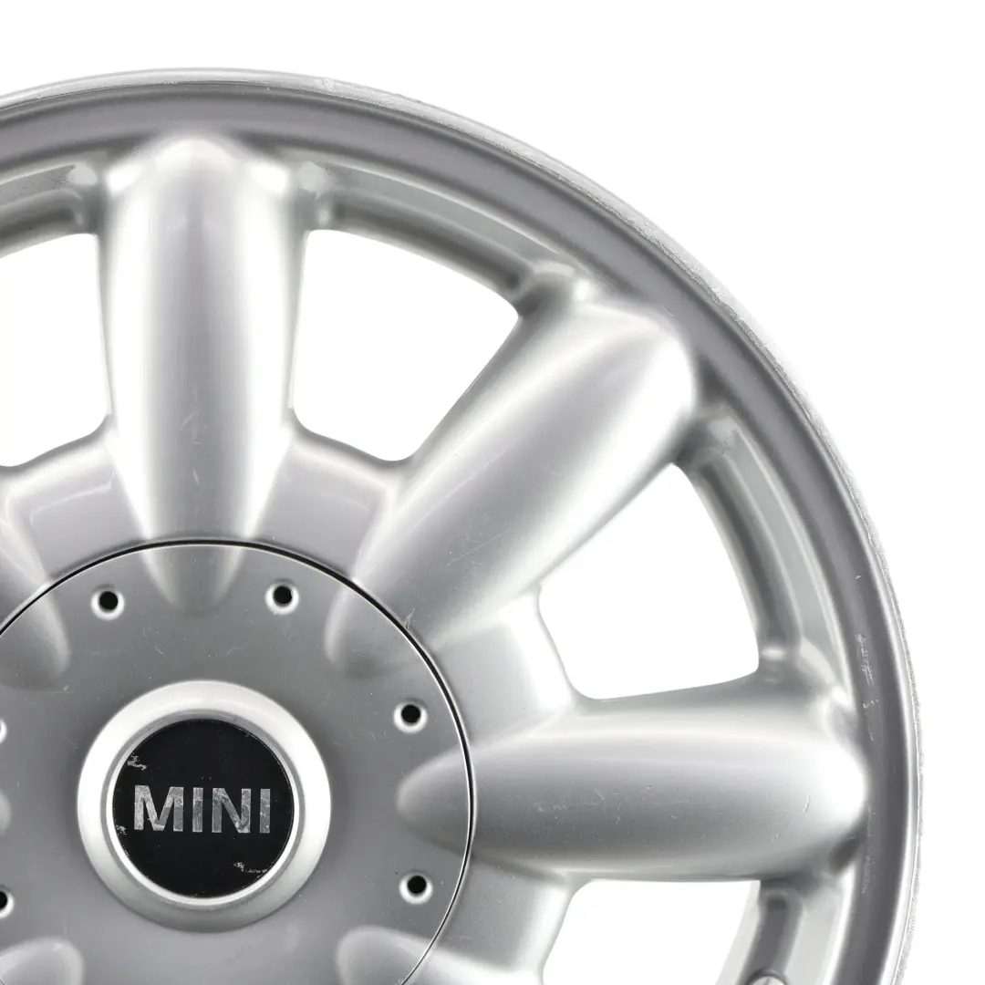 Alloy Rim 15" 5,5J ET:45 8-Spoke 82 to Mini Cooper One R50 R52 Silver Wheel with Part number 1512347 Mini Cooper One R50 R52 Silver Wheel Alloy Rim 15" 5,5J ET:45 8-Spoke 82 - SKU 1512347-1 - Part number 1512347