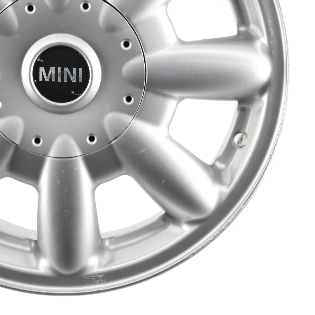 Mini Cooper One R50 R52 Argento Cerchio in lega 15" 5,5J ET:45 a 8 razze 82 - SKU 1512347-1 - Numero di parte 1512347