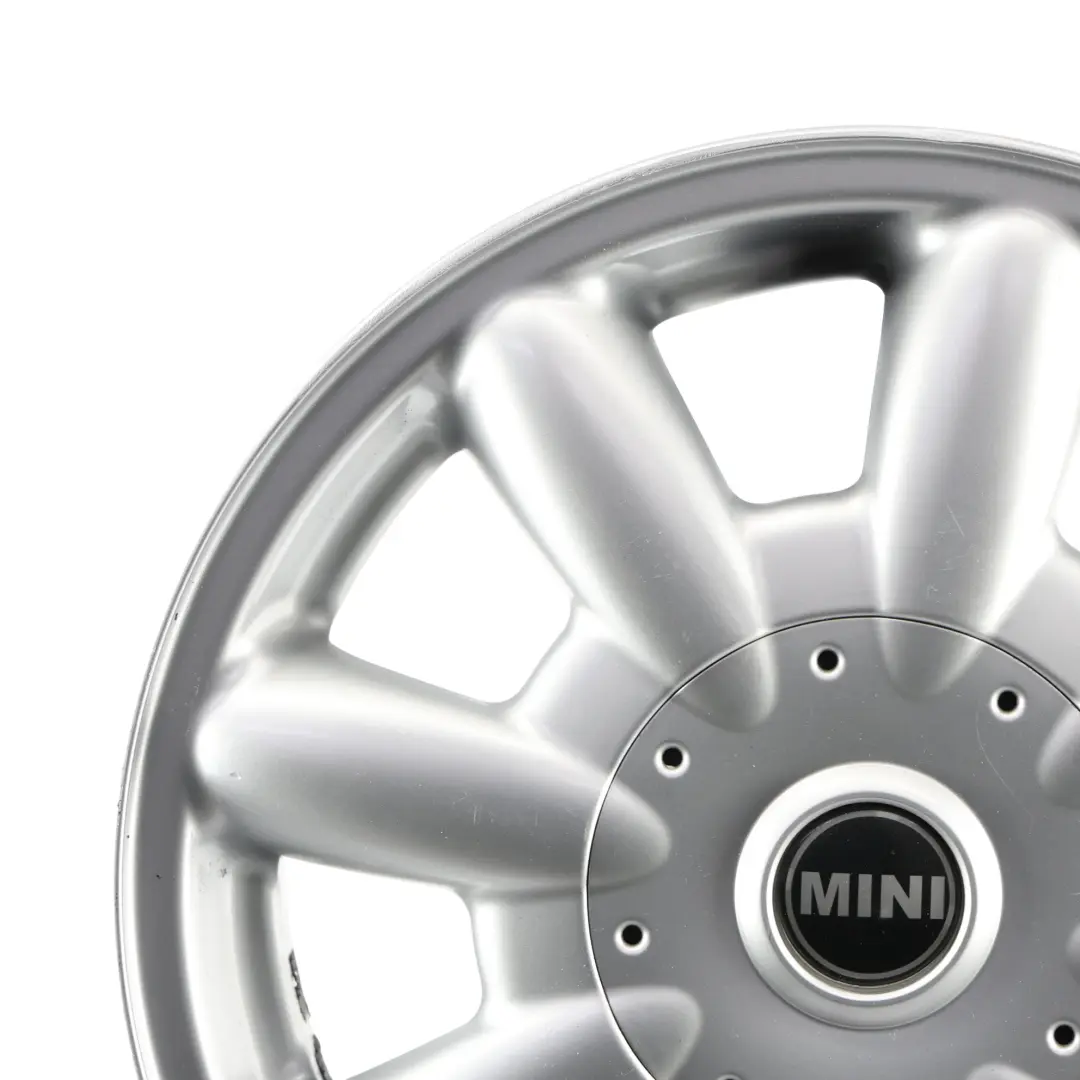 Jante en alliage l?ger argent 51/2JX15 ET:45 pour Mini Cooper One R50 R52 à propos du numéro de pièce 1512347 Mini Cooper One R50 R52 Jante en alliage l?ger argent 51/2JX15 ET:45 - SKU 1512347-2 - Numéro de pièce 1512347