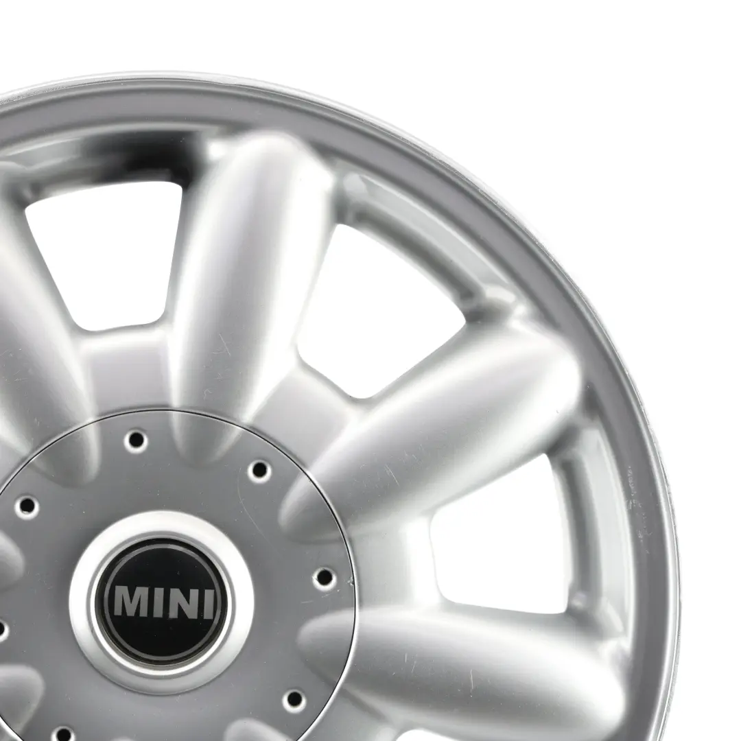 Mini Cooper One R50 R52 Silver Wheel Alloy Rim 15" 5,5J ET:45 8-Spoke 82 - SKU 1512347-2 - Part number 1512347