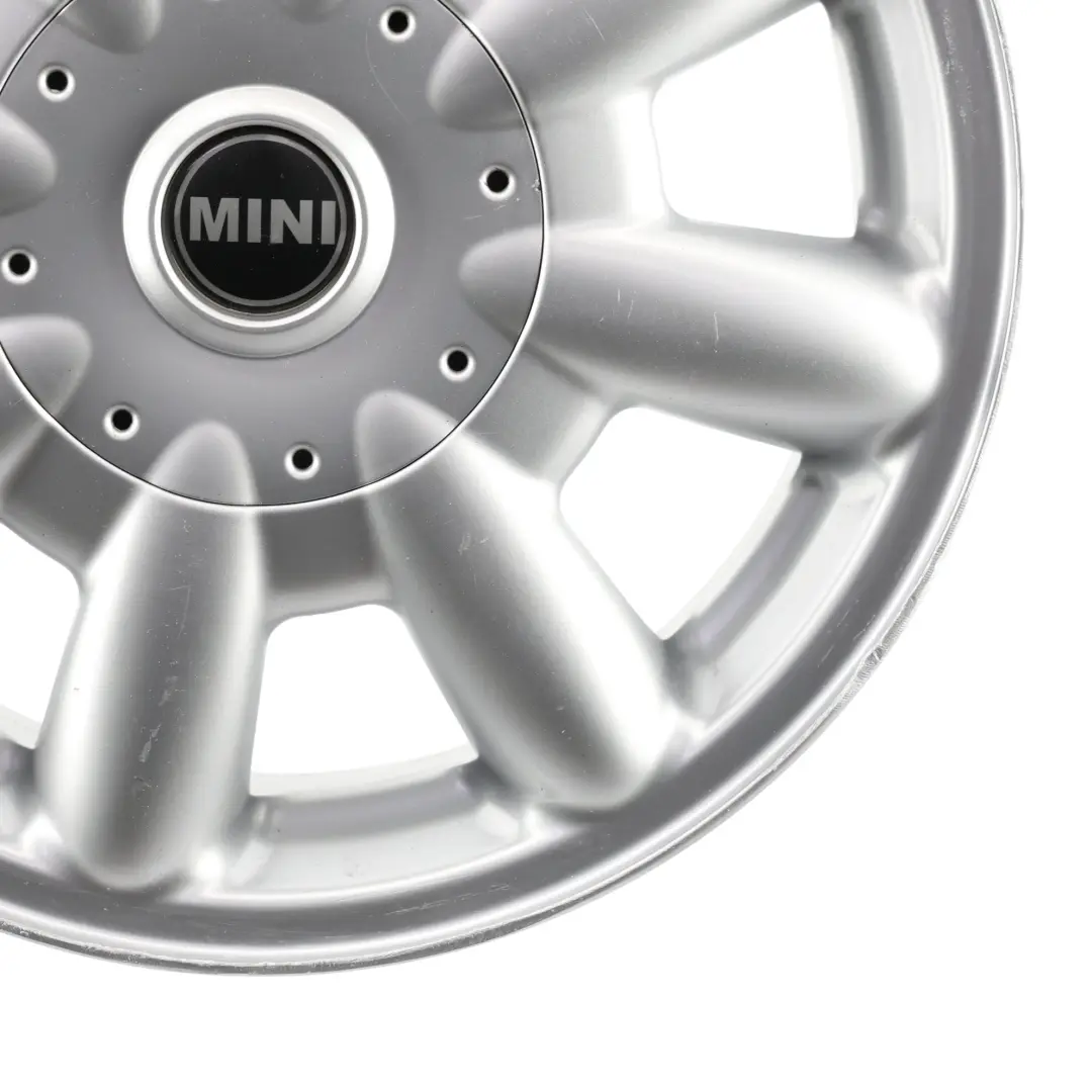 Alloy Rim 15" 5,5J ET:45 8-Spoke 82 to Mini Cooper One R50 R52 Silver Wheel with Part number 1512347 Mini Cooper One R50 R52 Silver Wheel Alloy Rim 15" 5,5J ET:45 8-Spoke 82 - SKU 1512347-2 - Part number 1512347