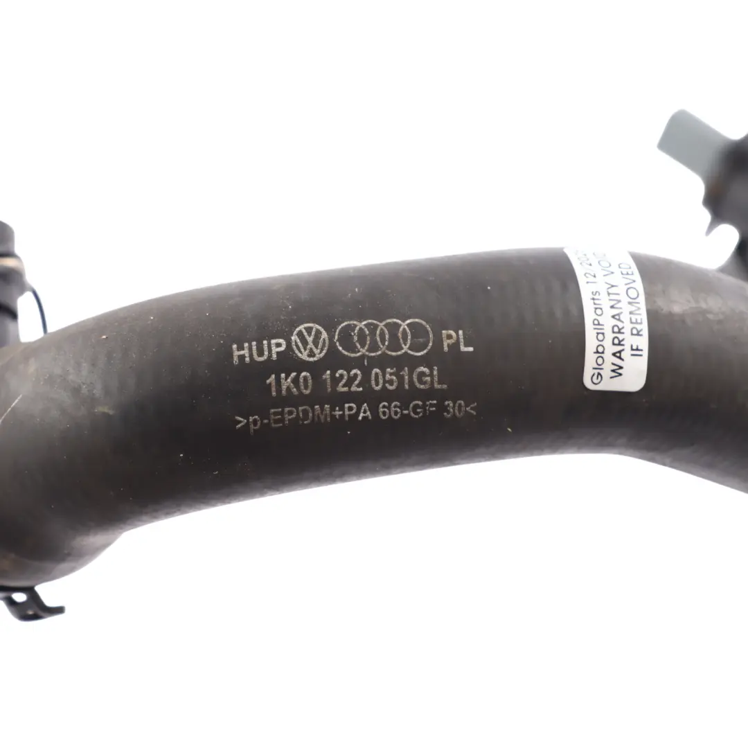 Tubo Refrigerante Radiatore 2.0 TFSI per Audi S3 8P VW Golf VI con numero di parte 1K0122051GL Audi S3 8P VW Golf VI Tubo Refrigerante Radiatore 2.0 TFSI - SKU 1K0122051GL - Numero di parte 1K0122051GL