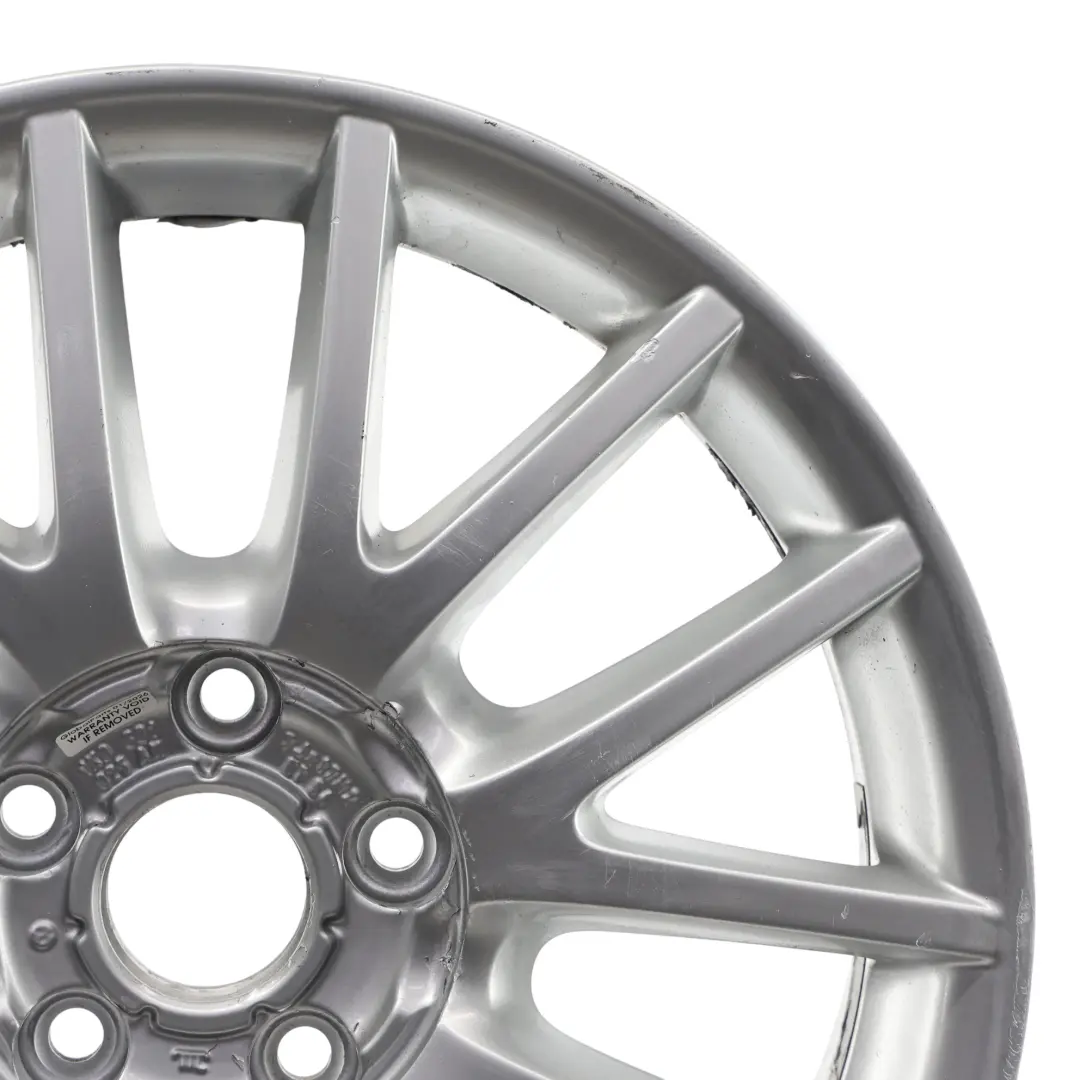VW Volkswagen Golf Mk5 Mk6 Silberne Leicht Metall Felge 17" ET:54 7J - SKU 1K0601025AN-2 - Teilenummer 1K0601025AN