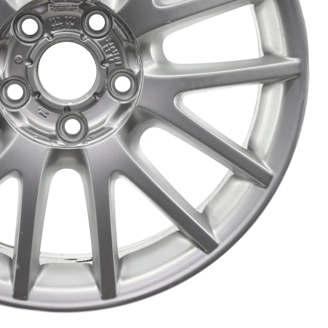 VW Volkswagen Golf Mk5 Mk6 Silver Wheel Alloy Rim 17" ET:54 7J - SKU 1K0601025AN-3 - Part number 1K0601025AN