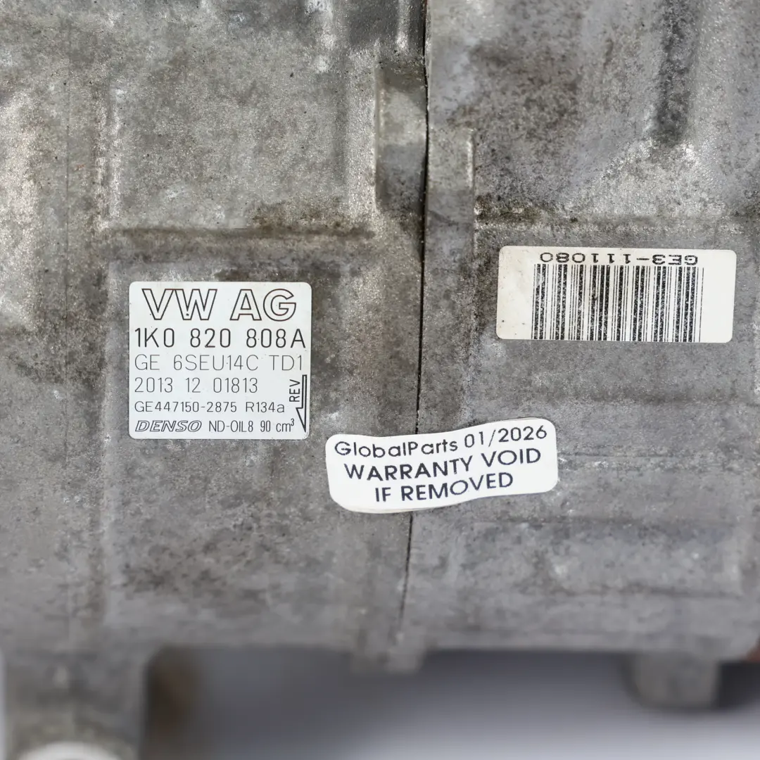 Pompa Sprężarki Klimatyzacji do Volkswagen Scirocco III o numerze 1K0820808A Volkswagen Scirocco III Pompa Sprężarki Klimatyzacji - SKU 1K0820808A - Numer Części 1K0820808A