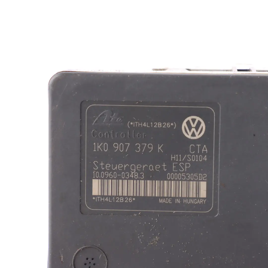 VW Golf 1K Bremspumpe ABS Modul Hydraulische Steuerung Bremseinheit - SKU 1K0907379K - Teilenummer 1K0907379K