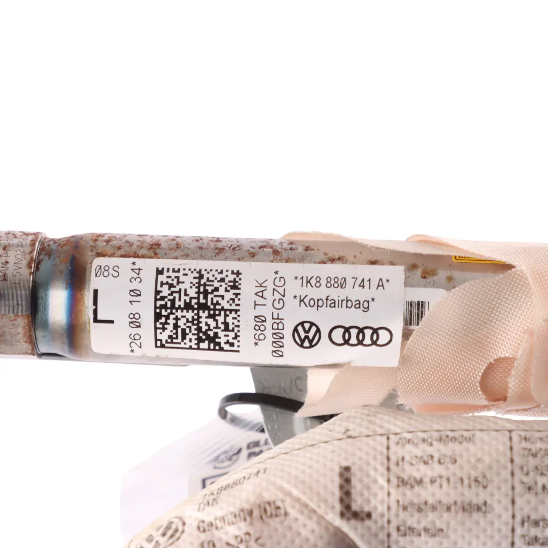 VW Volkswagen Scirocco Mk3 Head Air Module Left N/S Roof Curtain - SKU 1K8880741A - Part number 1K8880741A