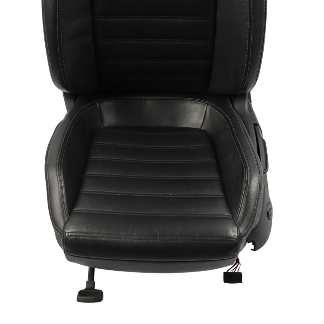 Volkswagen Scirocco Mk3 3 Door Front Seat Heated Leather Black Left N/S - SKU 1K8881805AT-2 - Part number 1K8881805AT