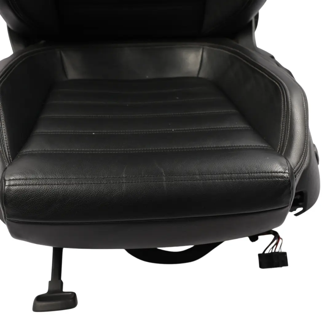 Mk3 3 Door Front Seat Heated Leather Black Left N/S to Volkswagen Scirocco with Part number 1K8881805AT Volkswagen Scirocco Mk3 3 Door Front Seat Heated Leather Black Left N/S - SKU 1K8881805AT-2 - Part number 1K8881805AT