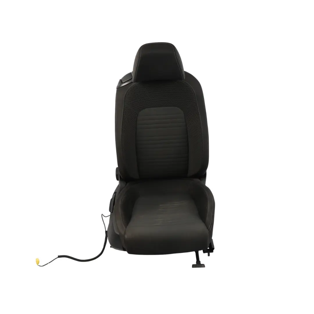 Volkswagen Scirocco Mk3 III 3Dr Front Seat Fabric Cloth Black Grey Right O/S - SKU 1K8881806AK-1 - Part number 1K8881806AK