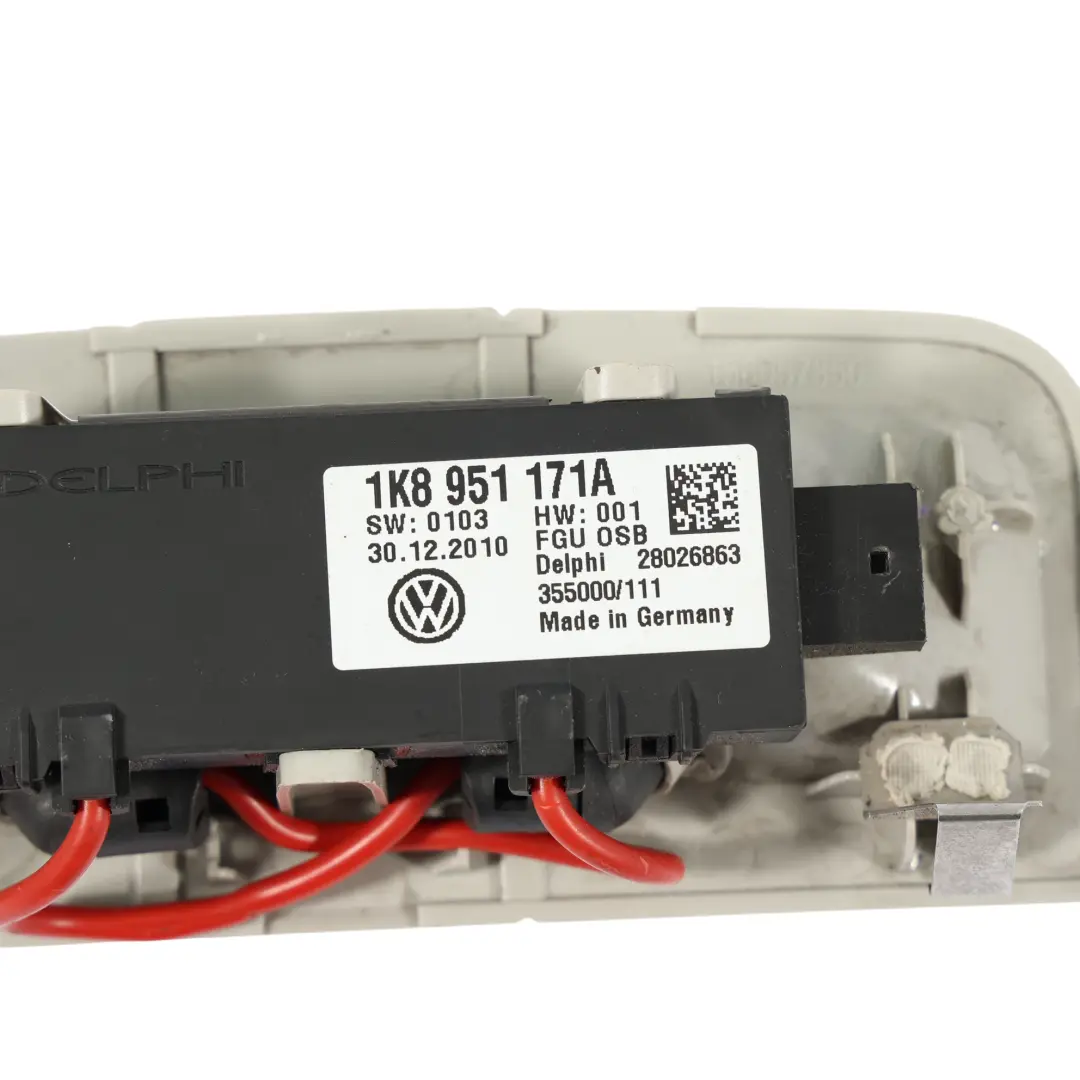 Seat Ibiza 6J Moduł Czujnik Sensor Alarmu Podsufitki Panel Szary - SKU 1K8951171A-3 - Numer Części 1K8951171A