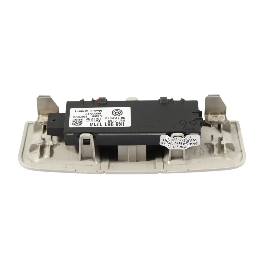 6J Modulo Allarme Ultrasuoni Pannello Padiglione Grigio per Seat Ibiza con numero di parte 1K8951171A Seat Ibiza 6J Modulo Allarme Ultrasuoni Pannello Padiglione Grigio - SKU 1K8951171A-3 - Numero di parte 1K8951171A
