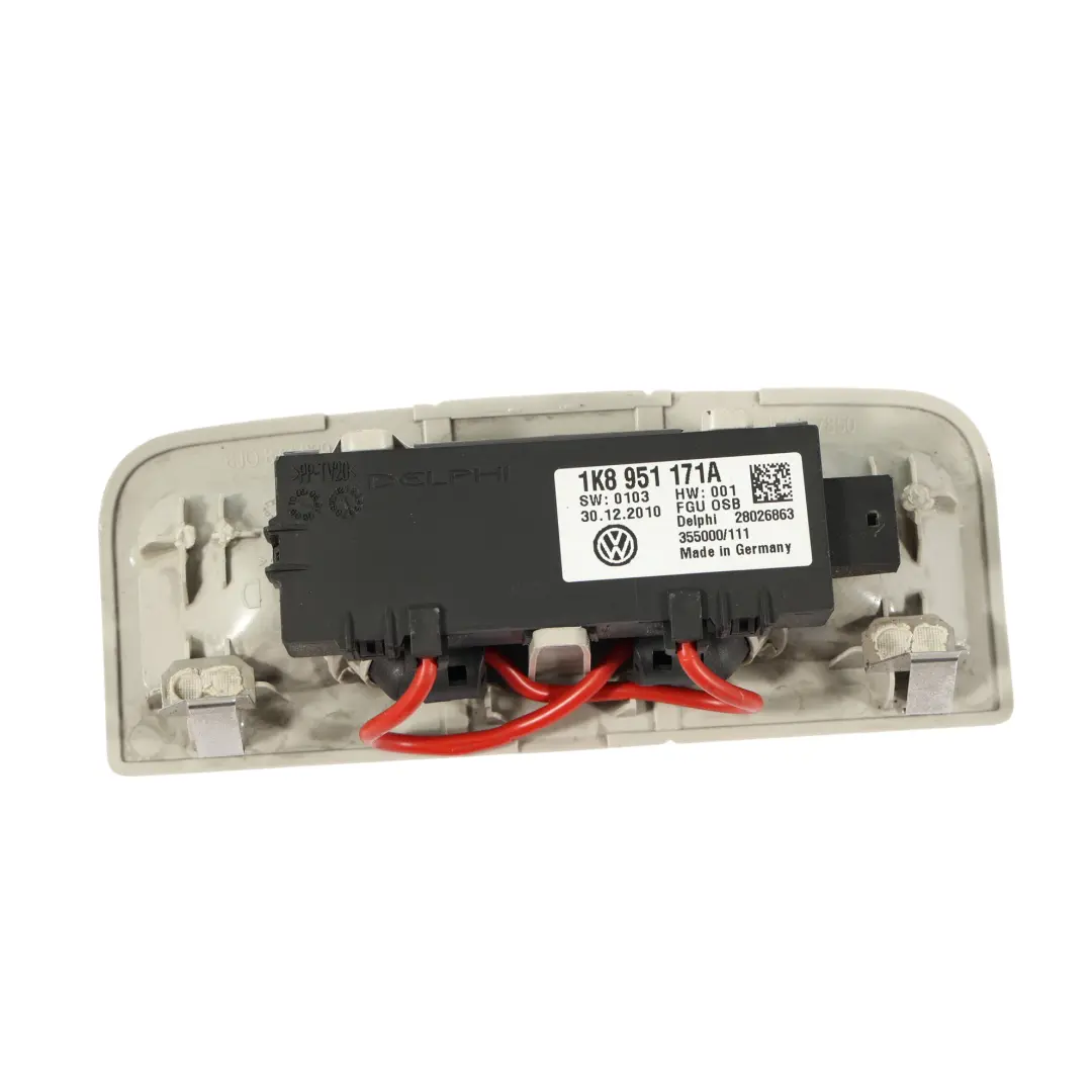 Seat Ibiza 6J Moduł Czujnik Sensor Alarmu Podsufitki Panel Szary - SKU 1K8951171A-3 - Numer Części 1K8951171A