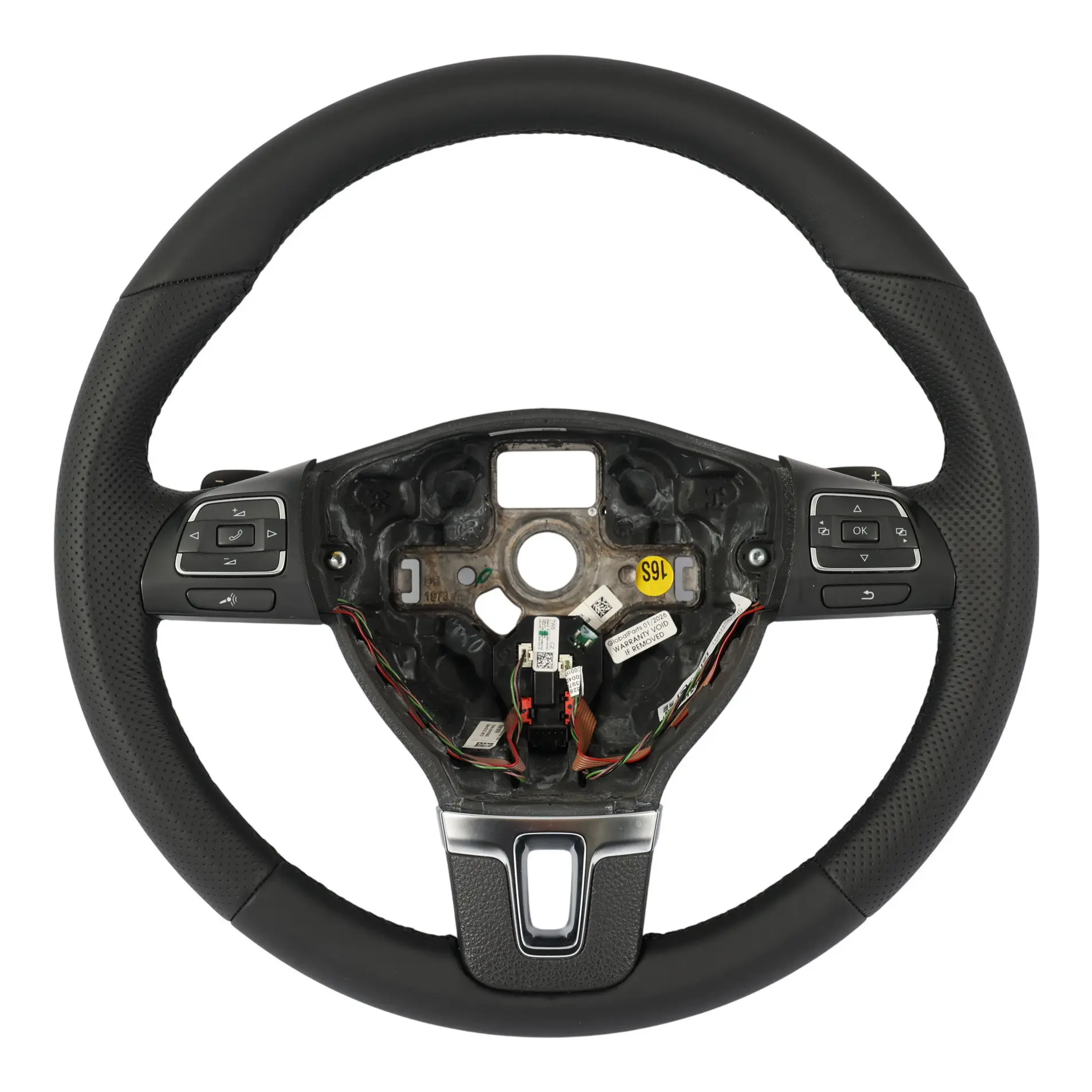 Volkswagen Tiguan 5N Steering Wheel NEW Black Leather Paddle Shift 1T0419091AD