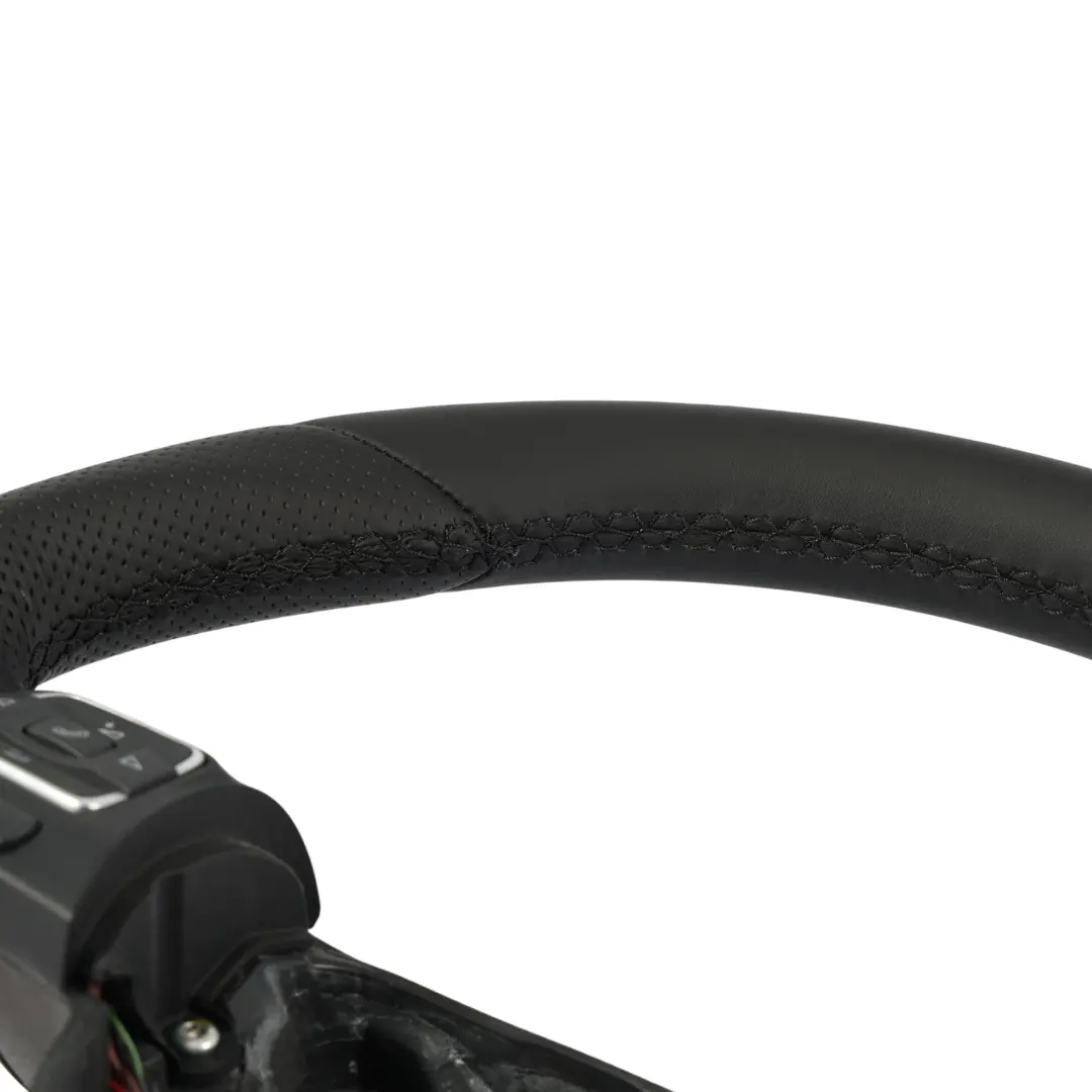 Lenkrad NEU Schwarz Leder Schaltwippen für Volkswagen Tiguan 5N mit Teilenummer 1T0419091AD Volkswagen Tiguan 5N Lenkrad NEU Schwarz Leder Schaltwippen - SKU 1T0419091AD-1 - Teilenummer 1T0419091AD