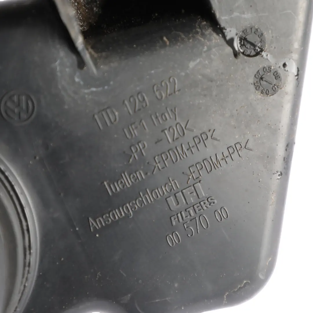 Filter Box Housing Panel to Audi Volkswagen Seat Skoda Air with Part number 1TD129622 Audi Volkswagen Seat Skoda Air Filter Box Housing Panel - SKU 1TD129622 - Part number 1TD129622