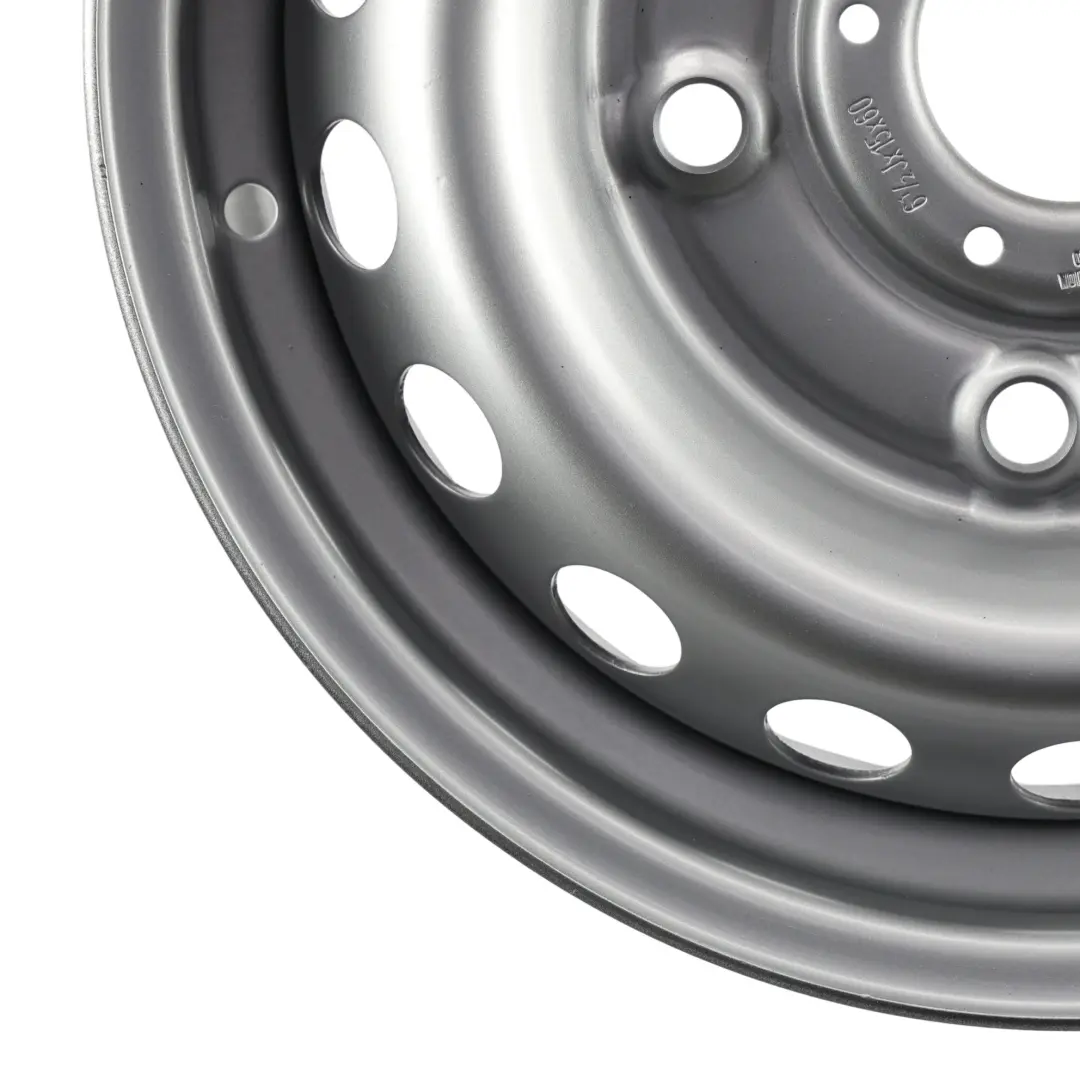 Llanta De Acero Plateado 6.5J 15" ET:60 KK21-1015-AA para Ford Transit Custom con número de pieza 2150860 Ford Transit Custom Llanta De Acero Plateado 6.5J 15" ET:60 KK21-1015-AA - SKU 2150860 - Número de pieza 2150860