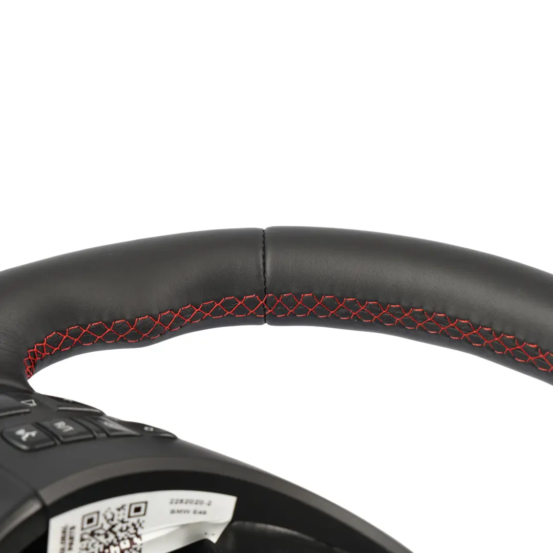  Volant BMW E46 M3 E39 M5 NEUF En Cuir Noir Avec Surpiqûres Rouges M Sport - SKU 2282020-2 - Numéro de pièce 2282020
